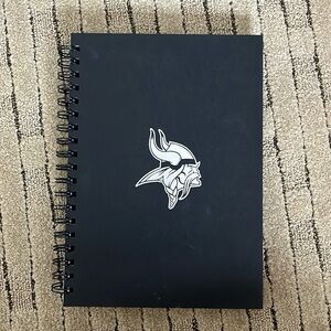 Minnesota Vikings black notebook